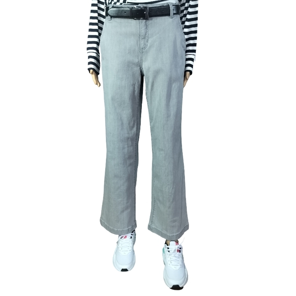 Style & Co. Women's High Rise Light Gray Wide Leg Pants Size 6P NWT